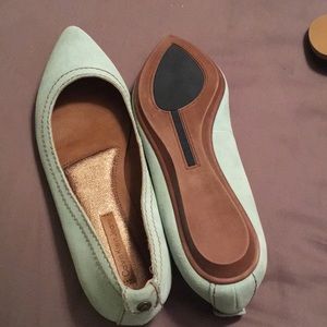 Suede flats
